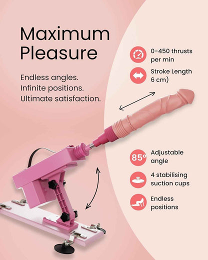 Sex Machine with 5 Dildo Attachments