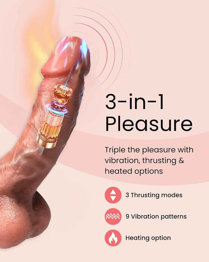Immerse Creations 8.6" Thrusting Realistic Dildo