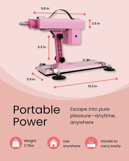 Immerse Sex Machine with 8" Dildo Attachment