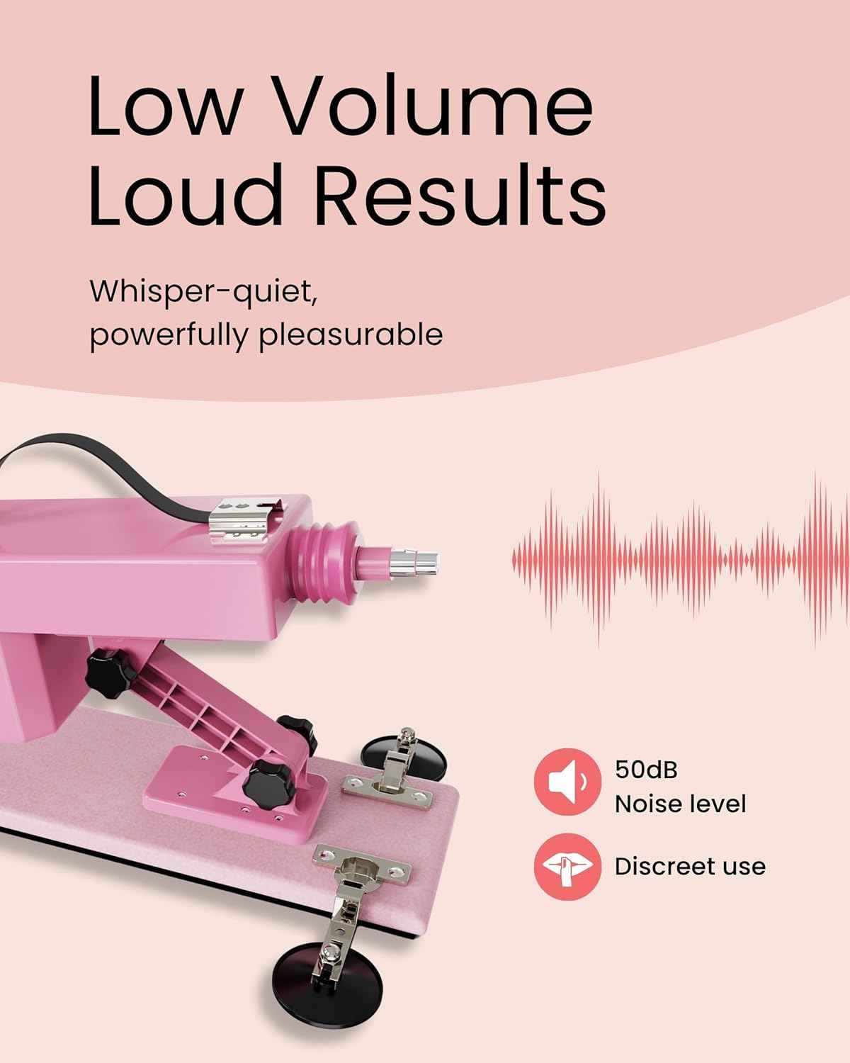 Immerse Sex Machine with 8" Dildo Attachment