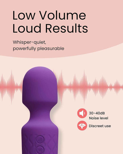 Immerse Creations Rechargeable Wand Vibrator |Purple